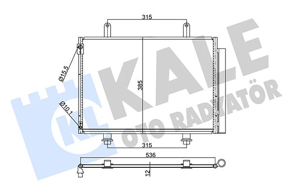 350640 Kale Oto Radyatör Радіатор кондиціонера для Suzuki Swift