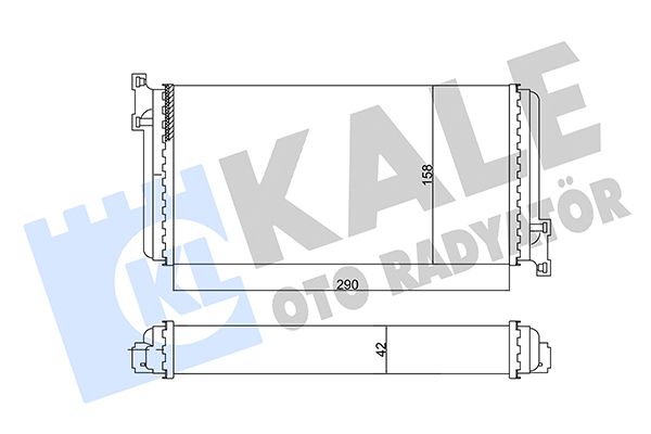 346790 Kale Oto Radyatör Радіатор пічки для Mercedes 190