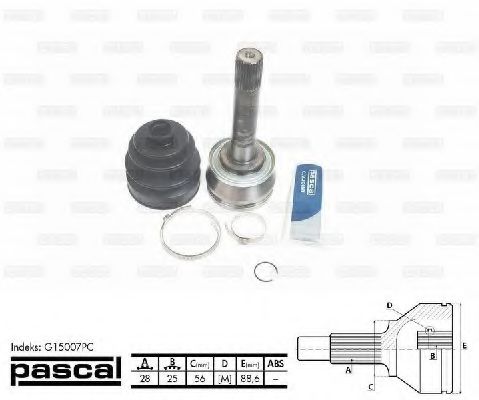 G15007PC Pascal ШРУС для Mitsubishi Pajero
