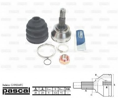 G1F034PC Pascal ШРУС