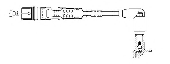 6A98E54 Bremi Провод зажигания