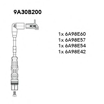 9A30B200 Bremi Комплект проводов зажигания