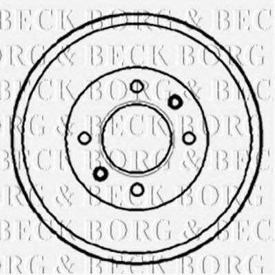 BBR7088 Borg & Beck Гальмівний барабан