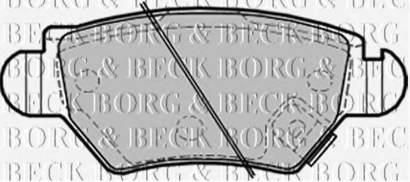 BBP1687 Borg & Beck Тормозные колодки