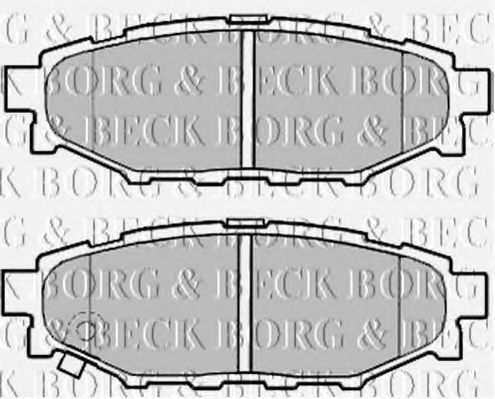 BBP2004 Borg & Beck Тормозные колодки
