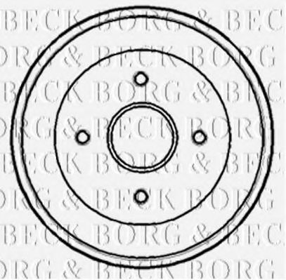BBR7168 Borg & Beck Гальмівний барабан