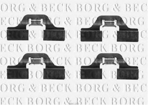 BBK1203 Borg & Beck Компоненти дискових гальмівних колодок