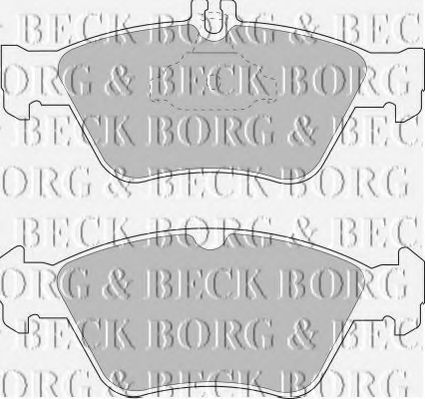 BBP1454 Borg & Beck Тормозные колодки