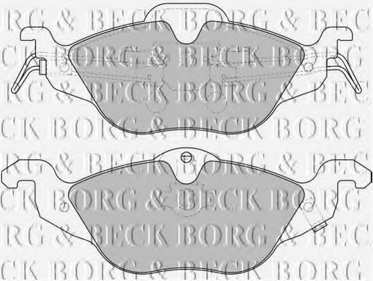 BBP1563 Borg & Beck Тормозные колодки