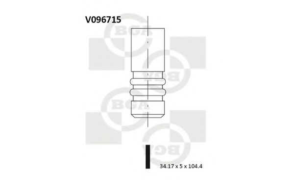 V096715 BGA Впускний клапан