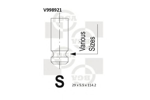 V998921 BGA Выпускной клапан