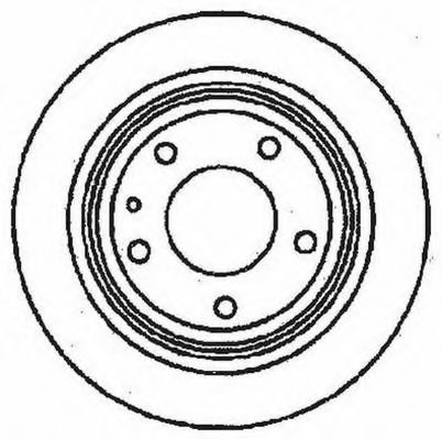 561477JC Jurid Тормозной диск для BMW 5 Series