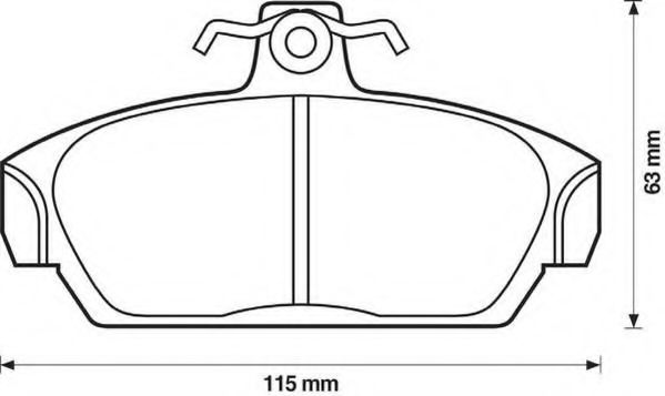 571436J Jurid Тормозные колодки для Rover 100