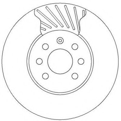 562315JC Jurid Тормозной диск для Opel Astra