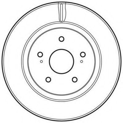 562632JC Jurid Гальмівний диск для Suzuki Grand Vitara