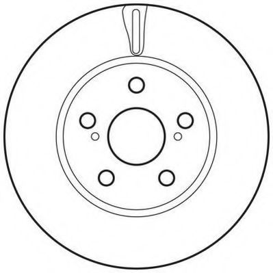 562797JC Jurid Гальмівний диск для Toyota Prius