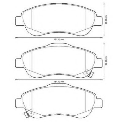 572605J Jurid Гальмівні колодки для Honda CR-V