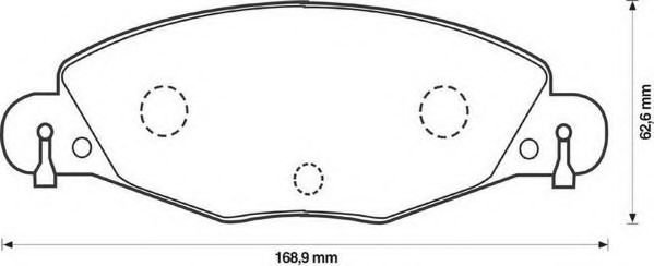 573029J Jurid Тормозные колодки для Citroen C5