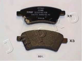 50801 Japko Гальмівні колодки