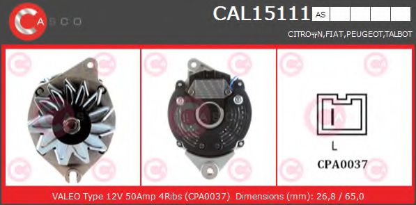 CAL15111AS Casco Генератор