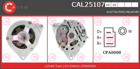 CAL25107AS Casco Генератор