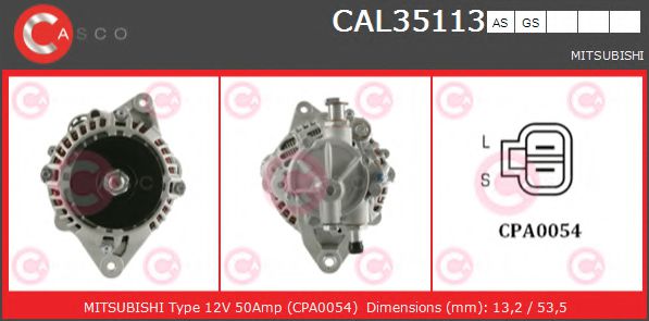 CAL35113AS Casco Генератор