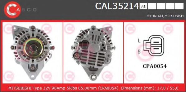 CAL35214AS Casco Генератор