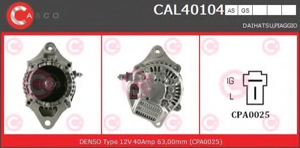 CAL40104AS Casco Генератор