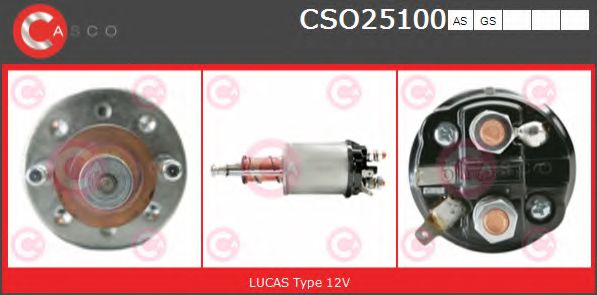 CSO25100AS Casco Тягове реле стартера