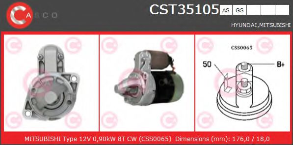 CST35105AS Casco Стартер
