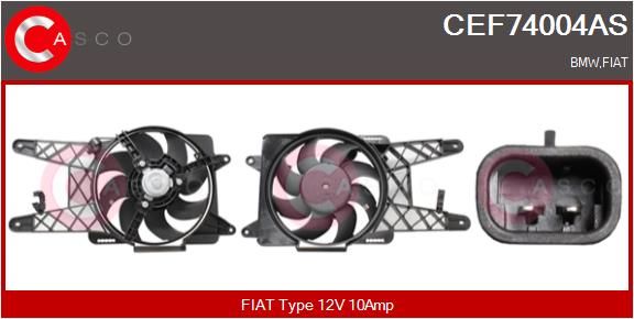 cef74004as Casco Электродвигатель вентилятора