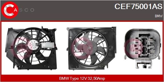 cef75001as Casco Електродвигун вентилятора для BMW 3 Series