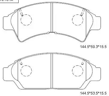 KD2709 Asimco Тормозные колодки