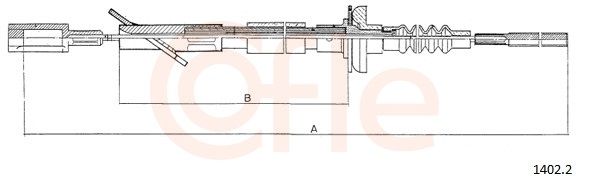 9214022 Cofle Трос сцепления