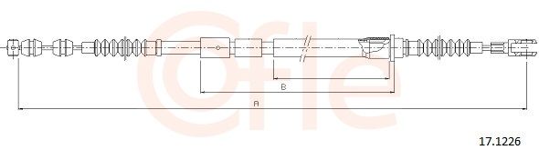 92171226 Cofle Трос ручного гальма для Toyota MR 2