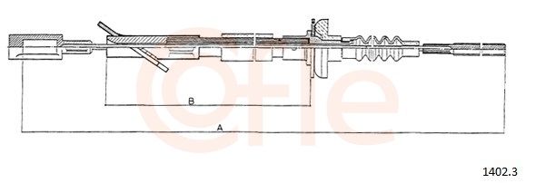 9214023 Cofle Трос сцепления
