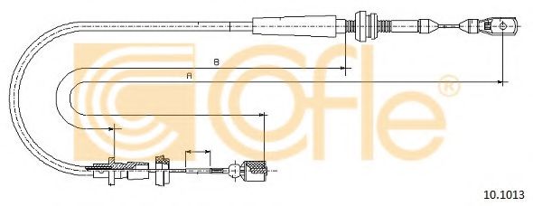 10.1013 Cofle Тросик газа для Volkswagen Polo