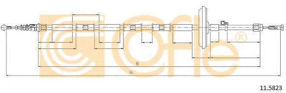 11.5823 Cofle Трос ручного тормоза для Opel Insignia