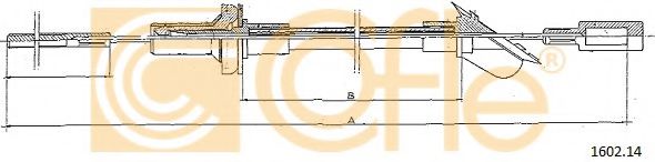 1602.14 Cofle Трос сцепления для Fiat Regata