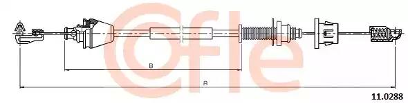 110288 Cofle Тросик газа для Renault Symbol