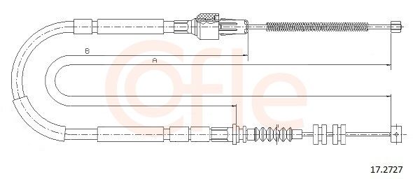 92172727 Cofle Трос ручного тормоза для Opel Frontera