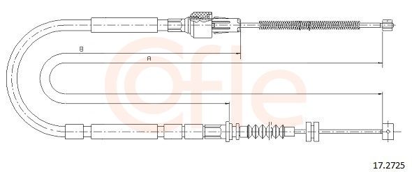 92172725 Cofle Трос ручного гальма для Opel Frontera