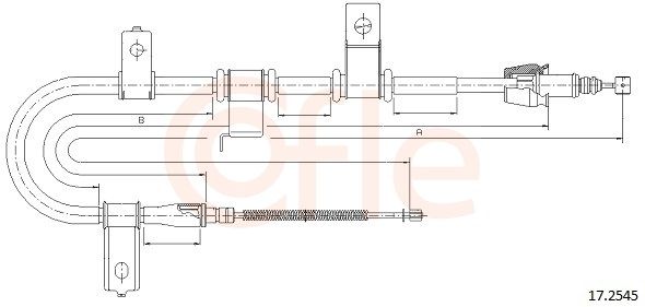 92172545 Cofle Трос ручного тормоза для Hyundai Getz