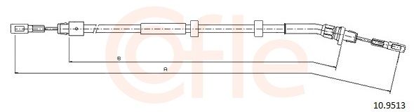 92109513 Cofle Трос ручного гальма для Mercedes M-Class