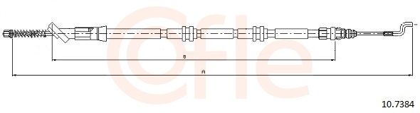 92107384 Cofle Трос ручного тормоза для Volkswagen Amarok