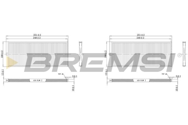 fc1529 Bremsi Фильтр салона