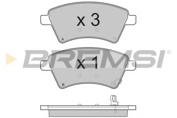 BP3242 Bremsi Тормозные колодки
