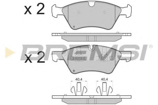 BP3279 Bremsi Тормозные колодки