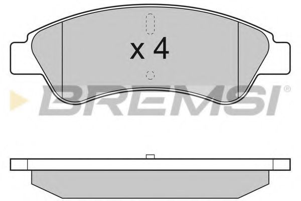 BP3286 Bremsi Гальмівні колодки