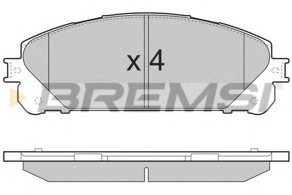 BP3481 Bremsi Тормозные колодки
